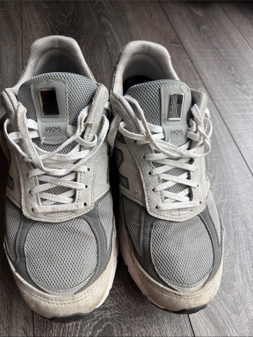 New Balance Men's Sneakers in Gray and Light Gray 12 EE